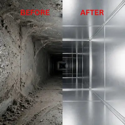 Air Duct Cleaning Before and After