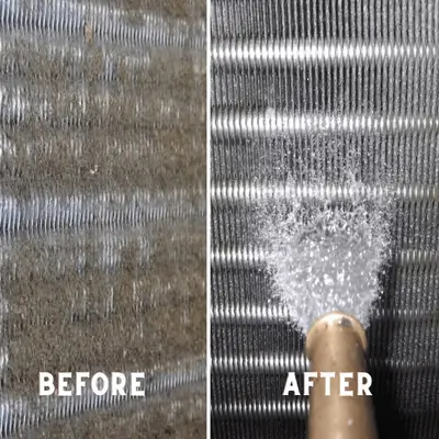 HVAC Coil Cleaning Before and After